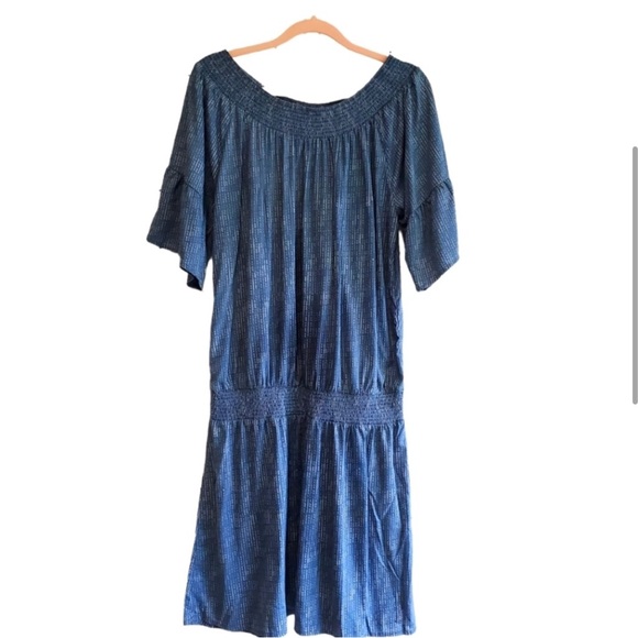 Prana drop waist ladies off the shoulder sundress size large - Picture 2 of 5